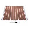 vidaXL Garden Fence WPC 70.9"x73.2" Brown