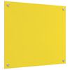 vidaXL Kitchen Backsplash Yellow 27.56 x 23.62 x 0.24 in