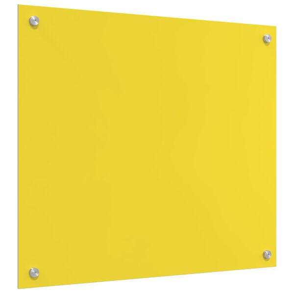 vidaXL Kitchen Backsplash Yellow 27.56 x 23.62 x 0.24 in