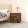 vidaXL Wall-mounted Bedside Cabinet Brown oak Engineered wood