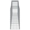 vidaXL Gabion Basket Set of 25 Silver Galvanized Iron Large