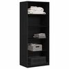 vidaXL Wardrobe Black oak 31.50 x 19.69 x 78.74 in Engineered Wood