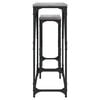 vidaXL Nesting Console Table Grey sonoma Engineered wood, metal Compact