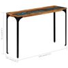 vidaXL Console Table Multicolour Reclaimed wood, Powder-coated steel