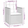 vidaXL Outdoor Lounge Set Grey Poly Rattan UV-resistant materials