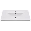 vidaXL Sink Cabinet With Basin Sonoma oak, white Engineered wood, ceramic
