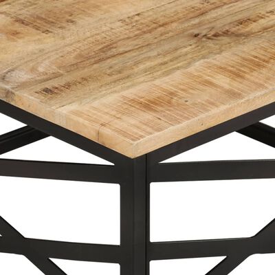 vidaXL Coffee Table 26.8"x26.8"x13.8" Solid Mango Wood