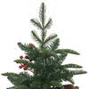 vidaXL Artificial Hinged Christmas Tree Green PVC, PE, iron Medium