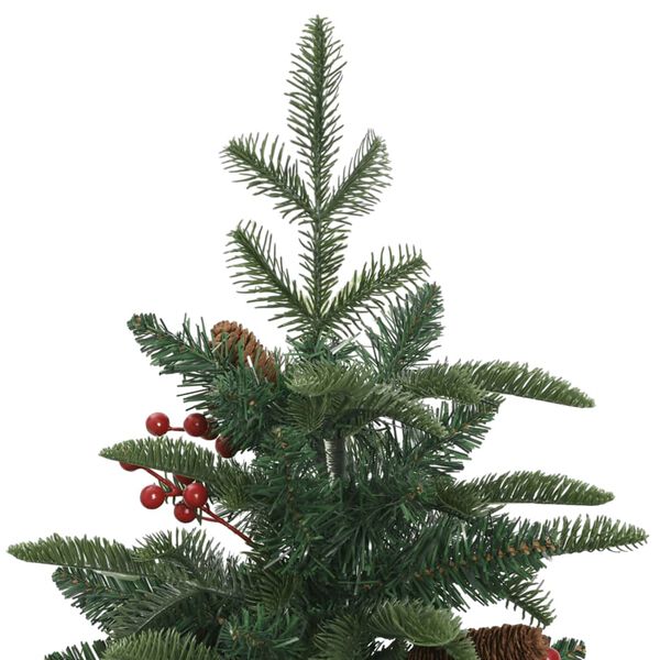 vidaXL Artificial Hinged Christmas Tree Green PVC, PE, iron Medium