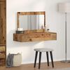 vidaXL Dressing Table Brown 39.37 x 15.75 x 27.56 in Engineered Wood