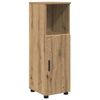 vidaXL Bathroom Furniture Set Wall-mounted with Door 5 pcs Artisan Oak