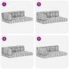 vidaXL Pallet Sofa Cushion Grey Cotton Fabric, Foam, Polyester