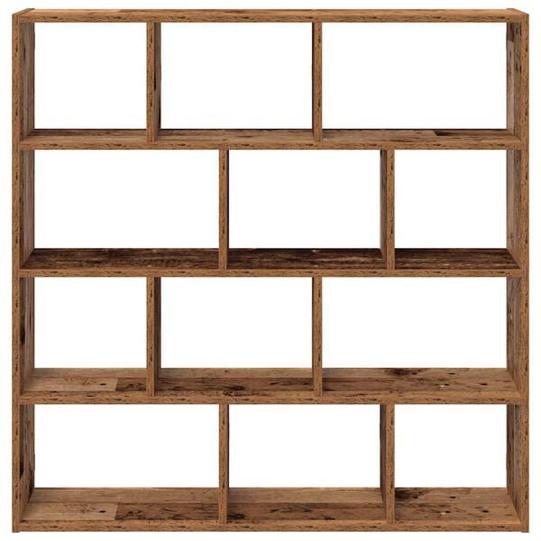 vidaXL Wall Cube Shelf Old Wood Engineered Wood Large Wall Cube Shelf