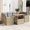 vidaXL Garden Sofa Set Beige