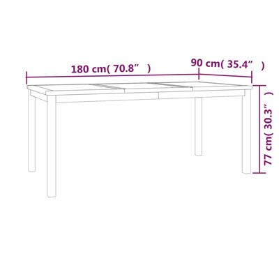 vidaXL 9 Piece Patio Dining Set Solid Wood Teak