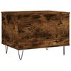 vidaXL Coffee Table Smoked Oak Engineered Wood and Metal Medium