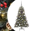 vidaXL Artificial Christmas Tree with 150 LEDs Green 47.24 in