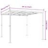 vidaXL Garden Gazebo Anthracite Aluminum 10ft x 10ft