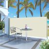 vidaXL Side Awning Cream Polyester with PU coating 47.2 x 118.1 in