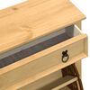 vidaXL Shoe Cabinet Honey Solid Pine Wood, Engineered Wood, Metal Large