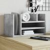 vidaXL Desk Organiser Concrete Grey 17.5x9.4x9.8" Engineered Wood