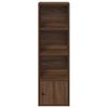 vidaXL Bookcase Brown oak Engineered wood Compact Bookcase Rectangular
