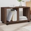 vidaXL Rolling cabinet Brown oak Engineered wood Medium Modern