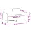 vidaXL 2-Seater Sofa Brown 47.2" Velvet