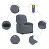 vidaXL Stand Up Massage Recliner Chair Dark grey