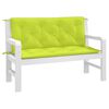 vidaXL Garden Bench Cushion Set of 2 Bright green