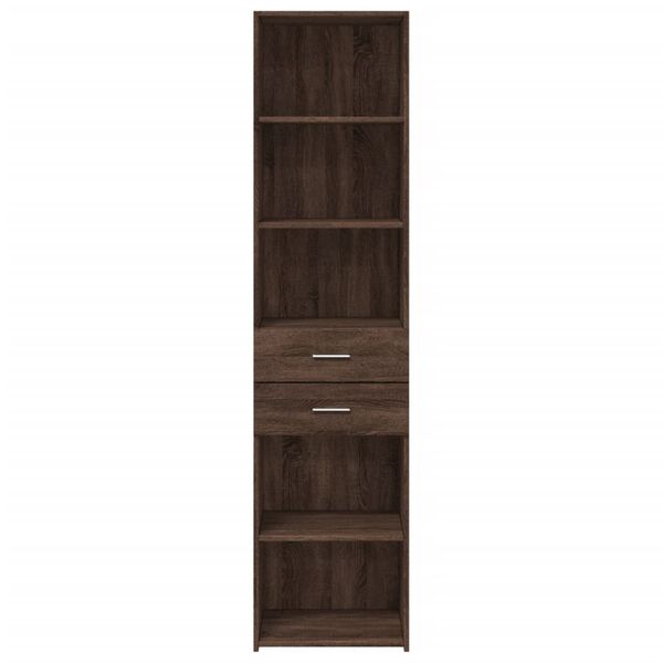 vidaXL Highboard Brown Oak Engineered Wood Highboard Rectangular