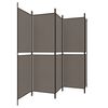 vidaXL 5-Panel Room Divider Anthracite 98.4"x78.7" Fabric