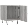 vidaXL Bedside Cabinet Set of 2 Grey Sonoma Engineered wood, metal