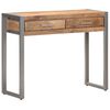 vidaXL Console Table Natural Mango Wood Solid Mango Wood, Iron Medium