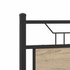 vidaXL Bed Frame Sonoma oak Engineered wood, steel Double Bed Frame