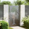 vidaXL Garden Gate 39.4x78.7" Corten Steel Tree Design