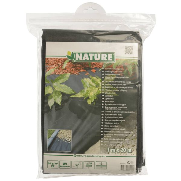 Nature Soil Cover Membrane Black Polypropylene 3.3 x 65.6 ft