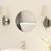 vidaXL Wall Mirror Transparent Glass, EVA 11.8 in Diameter Minimalistic