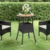 vidaXL Garden Table Black
