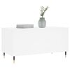 vidaXL Coffee Table White Engineered Wood 35.4 in x 17.5 in x 17.7 in