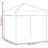 vidaXL Party Tent Black 210D Oxford Fabric with silver coating, Steel