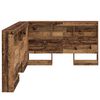 vidaXL Storage Headboard with Shelf Old Wood 47.24 in Engineered Wood