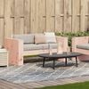 vidaXL Garden Sofa Natural Wood Solid Douglas wood 2-seater Durable
