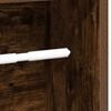 vidaXL Bathroom Cabinet with Roll Holder Smoked Oak 20,5x20x90 cm