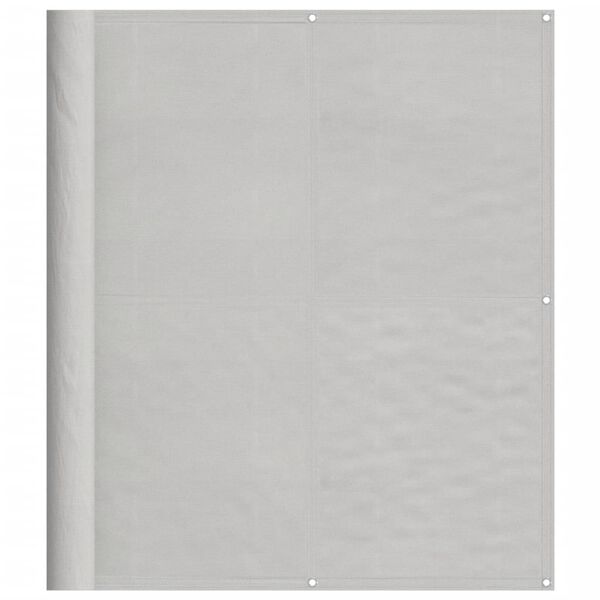 vidaXL Balcony Screen Light Grey 47.2x236.2" 100% Polyester Oxford