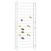 vidaXL Wine Rack for 96 Bottles White Metal