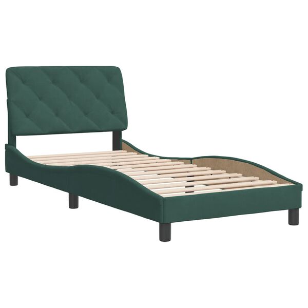 vidaXL Bed Frame Dark Green