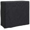 vidaXL Firewood Rack Cover Plain Black 61 x 122 x 106 cm Fabric