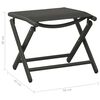 vidaXL Garden Lounge Set Black and Charcoal Aluminum, Textilene Medium