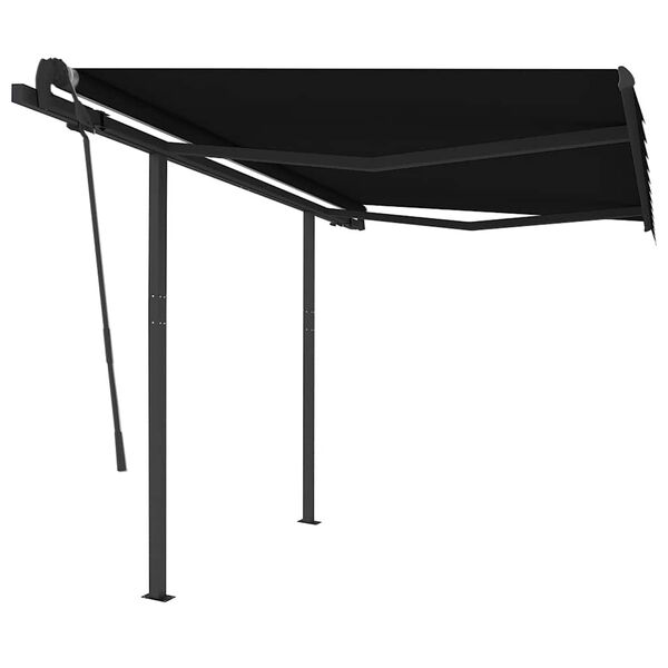 vidaXL Retractable Awning Anthracite